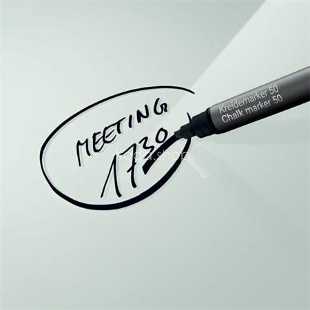 Folyékony krétamarker, vágott hegy, 1-5 mm SIGEL, fekete