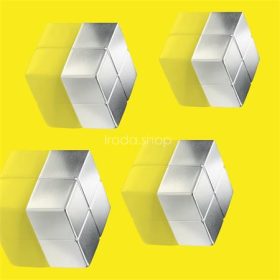   Extra erős kockamágnes, 4 db, SIGEL "SuperDym", ezüst