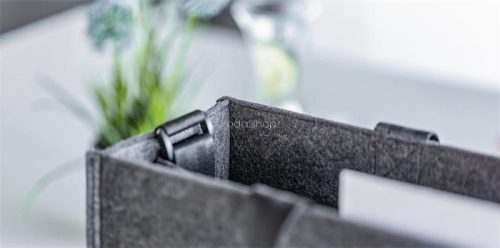 Irodai válltáska, vállpánttal, M méret, 36x28x15 cm, SIGEL "Classic", sötétszürke