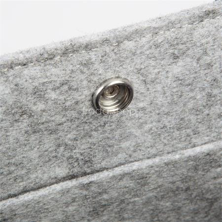 Irodai válltáska, M méret, 36x28x15 cm, SIGEL "Basic", világosszürke