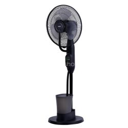   Home SFM43BK párásító ventilátor, 75 W, 40 cm névleges lapátátmérő, 3 lapát, 3 fokozat, oszcillálás, kikapcsolásidőzítés, 3 fokozatú párásítás, állítható dőlésszög