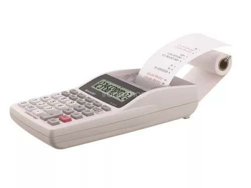 Számológép, szalagos, 12 számjegy, 2 színű nyomtató, SHARP "EL-1611V"