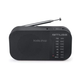 Rádió, hordozható, MUSE, "M-025R", fekete