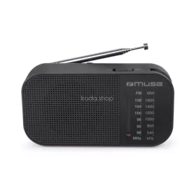 Rádió, hordozható, MUSE, "M-025R", fekete