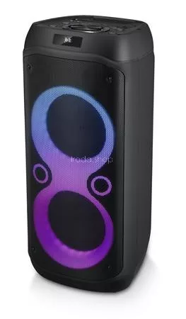 Hangszóró, Bluetooth, mikrofonnal, LED fényekkel, 600W, MUSE "M-1937DJ", fekete