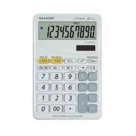   Számológép, asztali, 10 számjegy, SHARP "EL-M332", fehér