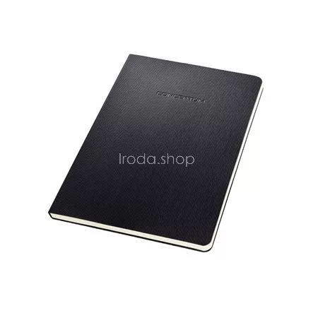 Füzet, exkluzív, A5, kockás, 60 lap, keményfedeles, SIGEL "Conceptum", fekete