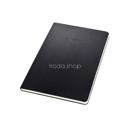 Füzet, exkluzív, A5, vonalas, 60 lap, keményfedeles, SIGEL "Conceptum", fekete