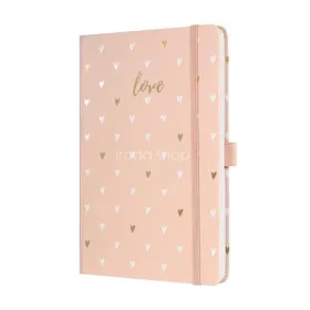   Jegyzetfüzet, exkluzív, 135x203 mm, vonalas, 87 lap, keményfedeles, SIGEL "Jolie", Rose Love