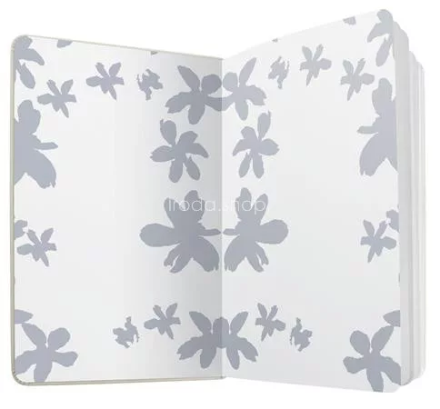 Jegyzetfüzet, exkluzív, 135x203 mm, vonalas, 87 lap, keményfedeles, SIGEL "Jolie", Loose Florals Olive