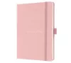 Jegyzetfüzet, exkluzív, A5, vonalas, 96 lap, keményfedeles, SIGEL "Jolie", világos rózsaszín