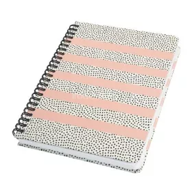   Spirálfüzet, 162x215 mm, pontrácsos, 60 lap, keményfedeles, SIGEL "Jolie", Sweet Dots
