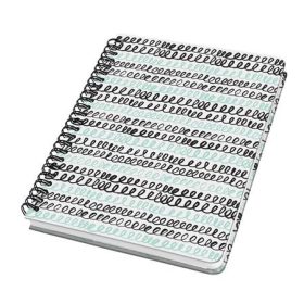   Spirálfüzet, 162x215 mm, pontrácsos, 60 lap, keményfedeles, SIGEL "Jolie", Curly Mint