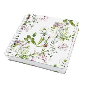   Spirálfüzet, 234x215 mm, sima, 120 lap, keményfedeles, SIGEL "Jolie Fairytale Garden"