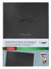 Étlaptartó, A4, keményfedeles, SIGEL „MENU”, antracit