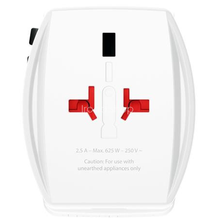 Adapter, világutazóknak, 1xUSB-A, 1xUSB-C PD, 65W, USB-C kábel, SKROSS