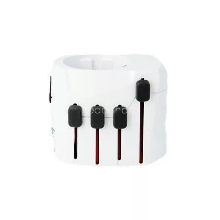 Adapter, világutazóknak, földelt, SKROSS
