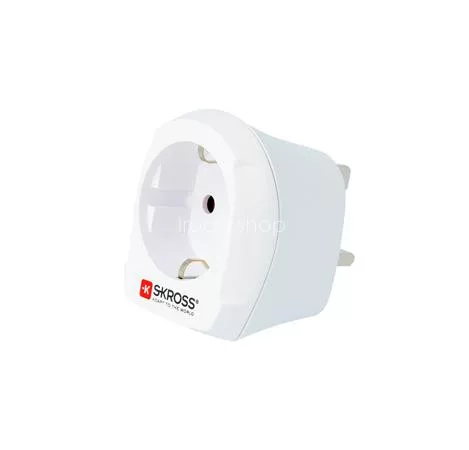Adapter, Egyesült Királyságba utazóknak, földelt, SKROSS