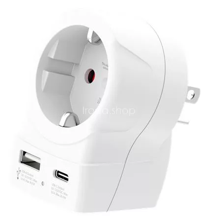 Adapter, Egyesült Államokba utazóknak, USB-C + USB-A, SKROSS