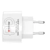 Hálózati töltő, 1xUSB-A, 1xUSB-C, PD, 65W, GaN, USB-C kábel, SKROSS