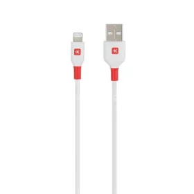 USB kábel, USB-A - Lightning (Apple), 1,2m, SKROSS, fehér