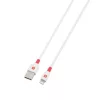 USB kábel, USB-A - Lightning (Apple), 2m, SKROSS, fehér