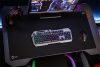 Billentyűzet, vezetékes, gaming, fém, USB, HUN, SPEEDLINK "LUNERA RGB Rainbow", fekete