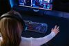 Billentyűzet, vezetékes, gaming, fém, USB, HUN, SPEEDLINK "LUNERA RGB Rainbow", fekete