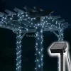 Home SLC100WH szolár fényfüzér, 100db hidegfehér LED, 7m hosszúság, zöld vezeték, kültéri kivitel