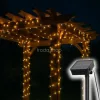 Home SLC100WW szolár fényfüzér, 100db melegfehér LED, 7m hosszúság, zöld vezeték, kültéri kivitel