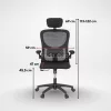 Flexo ergonomikus irodai forgószék deréktámasszal