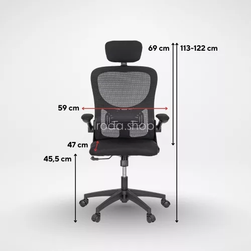Flexo ergonomikus irodai forgószék deréktámasszal