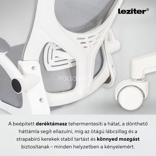 Flexo ergonomikus irodai forgószék deréktámasszal