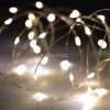 Home SML100WW micro LED fényfüzér, 5 méter, napelemes, kül- és beltéri kivitel, 100 db melegfehér micro LED