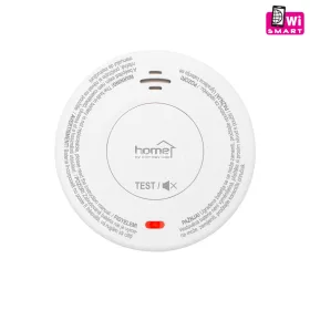   Home SMO10SMART optikai füstérzékelő, Tuya Smart és Smart Life kompatibilis, Wi-Fi kapcsolat, 10 év elem élettartam, 2400 mAh