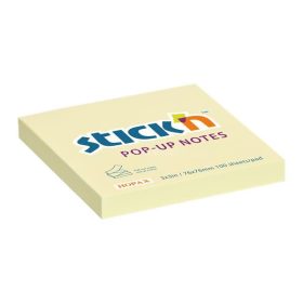   Öntapadó jegyzettömb, "Z", 76x76 mm, 100 lap, STICK N, sárga