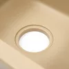 Gori szögletes egy medence + csepegtető gránit mosogató szifonnal bézs