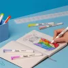 Filctoll készlet, vágott,  SHARPIE "S-Note", 4 különböző szín