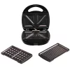 HAUSER STI-622 multifunkciós sütő, max. 760 W, 3 az 1-ben, tapadásmentes bevonat, inox burkolat