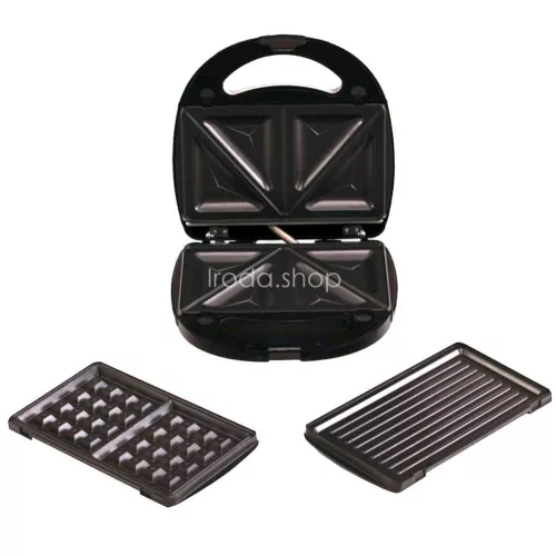 HAUSER STI-622 multifunkciós sütő, max. 760 W, 3 az 1-ben, tapadásmentes bevonat, inox burkolat