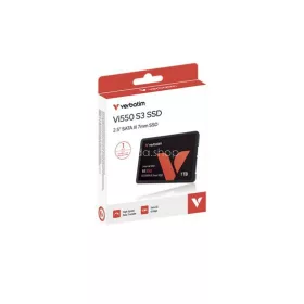   SSD (belső memória), 1TB, SATA 3, 500/520MB/s, VERBATIM "Vi550"