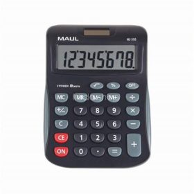   Számológép, asztali, 8 számjegy, MAUL "MJ 550", fekete-szürke