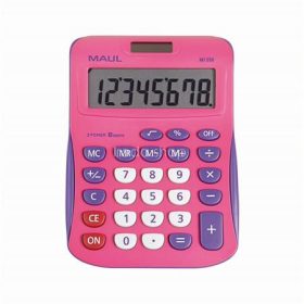   Számológép, asztali, 8 számjegy, MAUL "MJ 550", pink-lila