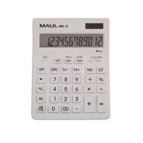   Számológép, asztali, 12 számjegy, MAUL "MXL 12", fehér