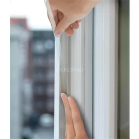   Ajtó- és ablaktömítő szalag, 9 mm x 6 m, TESA "tesamoll® Premium Flexible", átlátszó