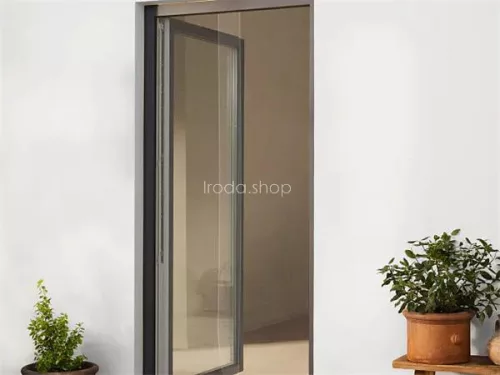 Szúnyogháló, ajtóra, tépőzáras, 2 db, 0,65 x 2,2 m, TESA® "Insect Stop", fehér