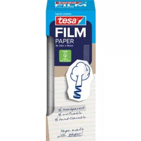   Ragasztószalag, írható, papír, 19 mm x 33 m, TESA "tesafilm®", átlátszó