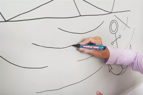 Flipchart marker, 1,5-3 mm, kúpos, EDDING "380", piros