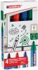Flipchart marker készlet, 1,5-3 mm, kúpos, EDDING "380", 4 különböző szín