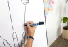 Flipchart marker készlet, 1,5-3 mm, kúpos, EDDING "380", 4 különböző szín